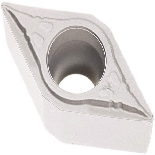 Seco - DCMT32.51 F1 Grade TP1501 Carbide Turning Insert - Al2O3 Finish, 55° Diamond, 3/8" Inscr Circle, 5/32" Thick, 1/64" Corner Radius - Americas Industrial Supply