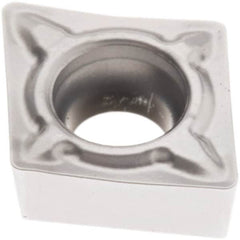 Seco - CCMT21.52 F1 Grade TP2501 Carbide Turning Insert - Al2O3 Finish, 80° Diamond, 1/4" Inscr Circle, 3/32" Thick, 1/32" Corner Radius - Americas Industrial Supply