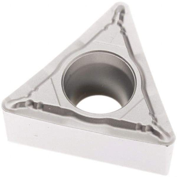Seco - TCMT32.51 F1 Grade TP1501 Carbide Turning Insert - Al2O3 Finish, 60° Triangle, 3/8" Inscr Circle, 5/32" Thick, 1/64" Corner Radius - Americas Industrial Supply