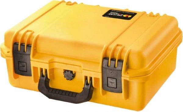 Pelican Products, Inc. - 12-45/64" Wide x 6-39/64" High, Clamshell Hard Case - Yellow, HPX High Performance Resin - Americas Industrial Supply