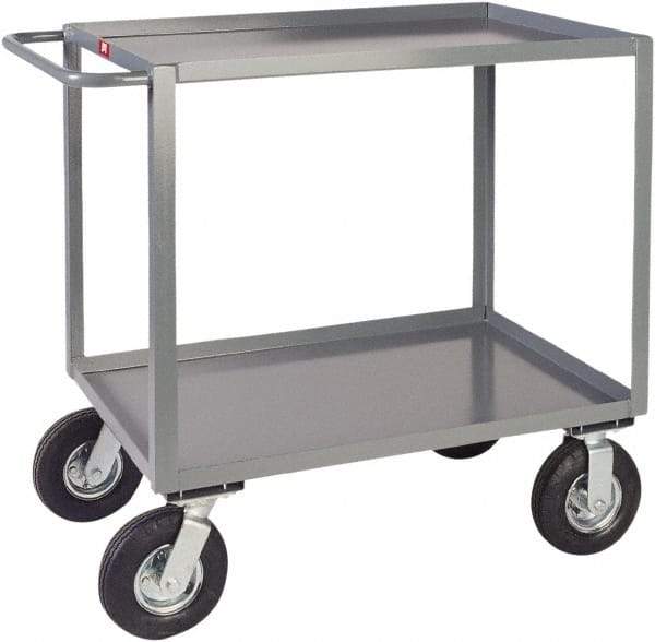 Jamco - 1,200 Lb Capacity, 30" Wide x 48" Long x 39" High Heavy Duty Service Cart - 2 Shelf, Steel - Americas Industrial Supply