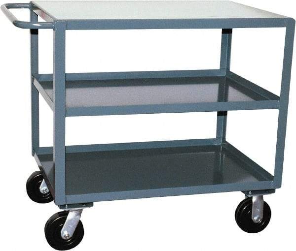 Jamco - 2,400 Lb Capacity, 24" Wide x 30" Long x 36" High Heavy Duty Service Cart - 3 Shelf, Steel - Americas Industrial Supply
