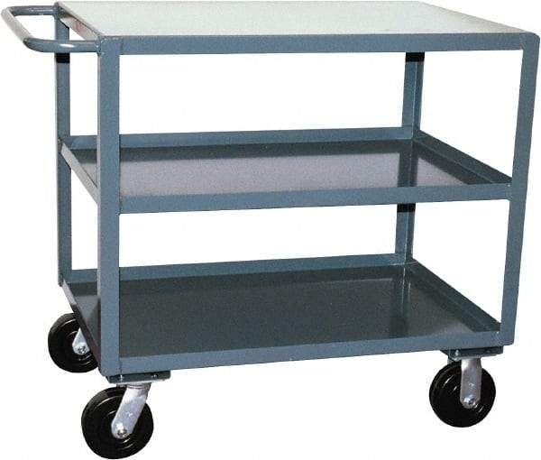 Jamco - 2,400 Lb Capacity, 24" Wide x 36" Long x 36" High Heavy Duty Service Cart - 3 Shelf, Steel - Americas Industrial Supply