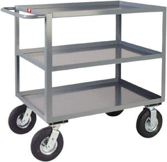 Jamco - 1,200 Lb Capacity, 24" Wide x 36" Long x 39" High Heavy Duty Service Cart - 3 Shelf, Steel - Americas Industrial Supply