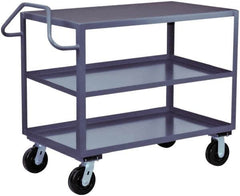 Jamco - 2,400 Lb Capacity, 24" Wide x 48" Long x 36" High Heavy Duty Service Cart - 3 Shelf, Steel - Americas Industrial Supply