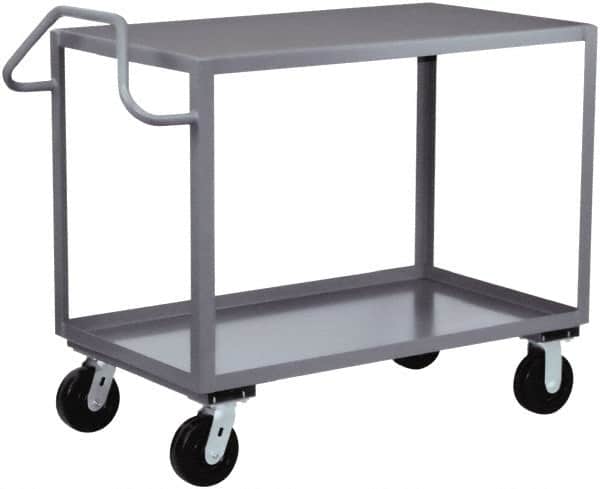 Jamco - 2,400 Lb Capacity, 24" Wide x 36" Long x 36" High Heavy Duty Service Cart - 2 Shelf, Steel - Americas Industrial Supply