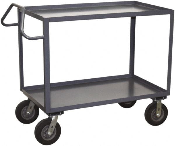 Jamco - 1,200 Lb Capacity, 36" Wide x 48" Long x 39" High Heavy Duty Service Cart - 2 Shelf, Steel - Americas Industrial Supply