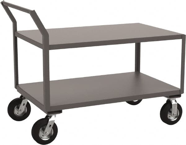 Jamco - 1,200 Lb Capacity, 24" Wide x 48" Long x 31" High Heavy Duty Service Cart - 2 Shelf, Steel - Americas Industrial Supply