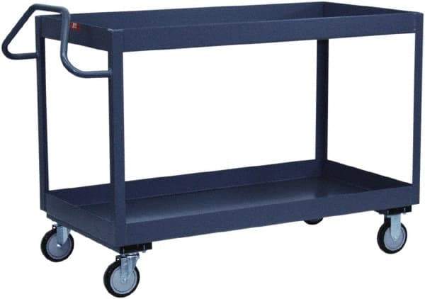 Jamco - 1,200 Lb Capacity, 30" Wide x 24" Long x 39" High Deep Shelf Cart - 2 Shelf, Steel - Americas Industrial Supply