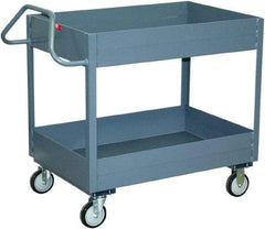 Jamco - 1,200 Lb Capacity, 24" Wide x 48" Long x 35" High Heavy Duty Service Cart - 2 Shelf, Steel - Americas Industrial Supply