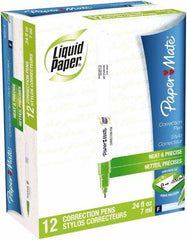 Paper Mate Liquid Paper - Correction Fluids Pen Applicator - 7 ml - Americas Industrial Supply