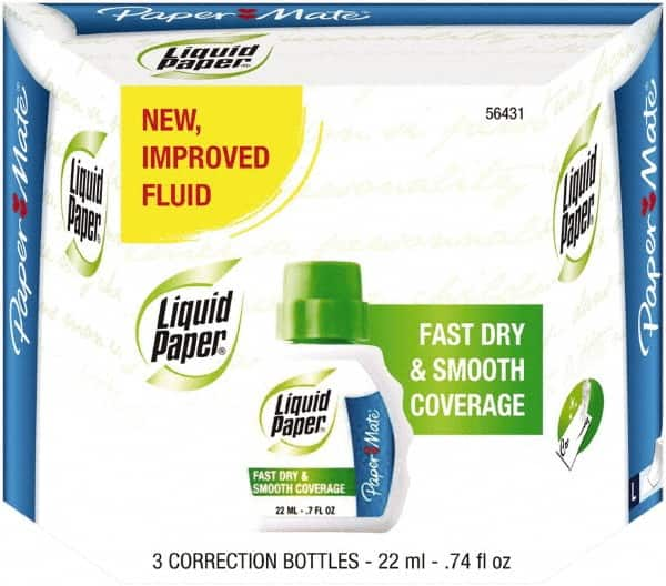 Paper Mate Liquid Paper - Correction Fluids Foam Applicator - 22 ml - Americas Industrial Supply