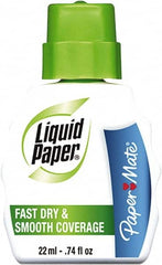 Paper Mate Liquid Paper - Correction Fluids Foam Applicator - 22 ml - Americas Industrial Supply