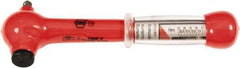 Wiha - 1/4" Drive Insulated Torque Wrench - 5 N/m to 25 N/m Torque, 8-1/4" OAL - Americas Industrial Supply