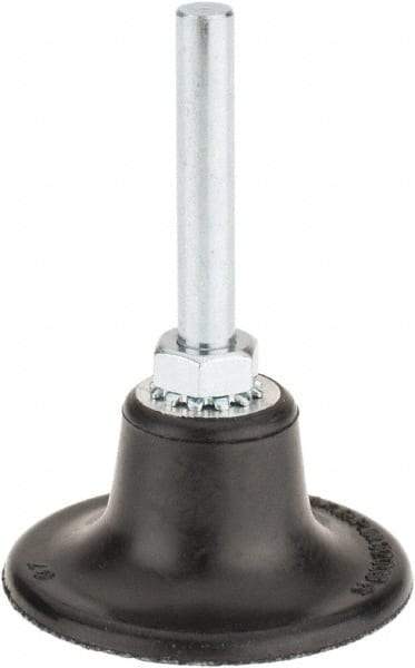 Value Collection - 2" Diam Quick-Change Type S Disc Backing Pad - 1/4" Shank Diam, Medium Density, 30,000 RPM, Roloc TS Compatible - Americas Industrial Supply
