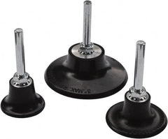 Value Collection - 1-1/2" Diam Quick-Change Type R Disc Backing Pad - 1/4" Shank Diam, Medium Density, 30,000 RPM, Roloc TR Compatible - Americas Industrial Supply
