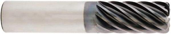 Niagara Cutter - 5/8", 9 Flute, Single End, Solid Carbide, 0.03" Corner Radius End Mill - 3" OAL, 38° Helix, Right Hand Flute, 3/4" LOC, Right Hand Cut - Americas Industrial Supply
