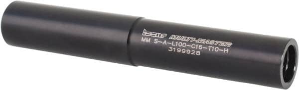 Iscar - Multimaster 16mm 90° Stepped Shank Milling Tip Insert Holder & Shank - 0.598" Neck Diam, T10 Neck Thread, 100mm OAL, Steel MM S-A Tool Holder - Americas Industrial Supply