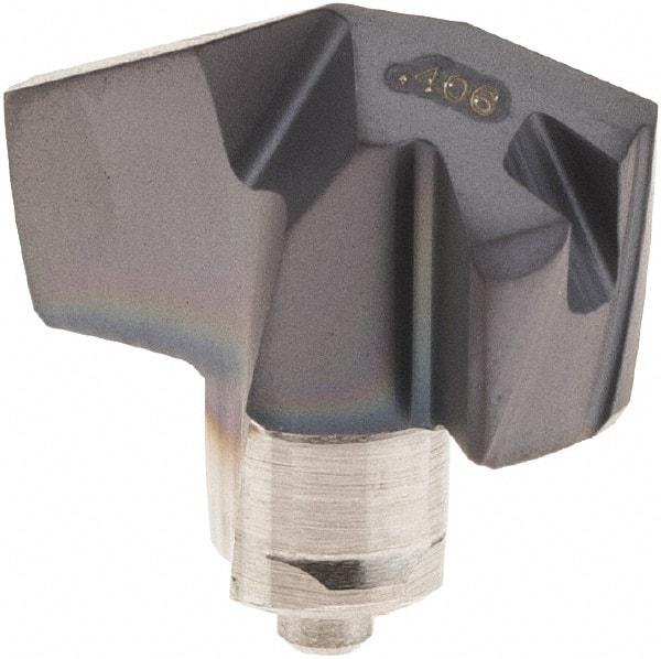 Iscar - Series ICP-2M, 0.406" Diam Grade IC908 140° Replaceable Drill Tip - Carbide, TiAlN Finish, 10 Seat Size, Through Coolant - Americas Industrial Supply