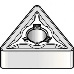 Kennametal - TNMG333 MP Grade KCM25B Carbide Turning Insert - TiOCN Finish, 60° Triangle, 3/8" Inscr Circle, 3/16" Thick, 3/64" Corner Radius - Americas Industrial Supply