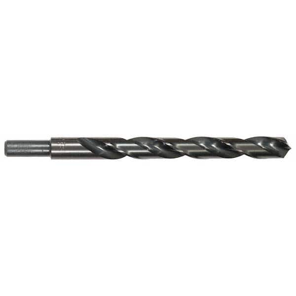 Cle-Line - 1/2" Drill, 118° Point, High Speed Steel Silver Deming & Reduced Shank Drill Bit - Exact Industrial Supply
