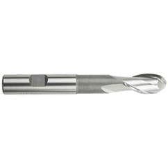 1/8" Dia. - 2-3/8" OAL; Cobalt-Bright - Ball Nose Extension SE EM - 2 FL - Americas Industrial Supply