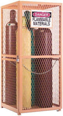 Durham - Gas Cylinder Storage Cabinet - Steel, 30" Wide x 30" Deep x 71-3/4" High - Americas Industrial Supply