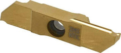 NTK - CTPW FL ZM3 Grade, 0.0984" Cutting Width, Carbide Cutoff Insert - 17° Left Hand Lead Angle, 0.002, 0.008" Cnr Rad, TiN Coated - Americas Industrial Supply