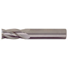 ‎3/32″ × 1/8″ × 3/16″ × 1-1/2″ RHS / RHC Solid Carbide 4-Flute Square Nose Single End General Purpose End Mill - TiAlN - Exact Industrial Supply