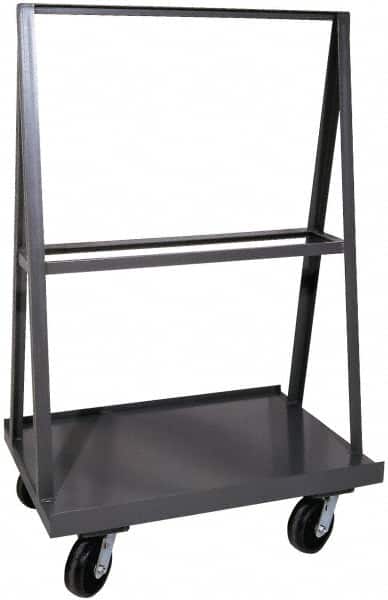 Durham - 2,000 Lb Capacity Cold-Rolled Steel A-Frame Truck - Cold-Rolled Steel Deck, 36" OAW - Americas Industrial Supply