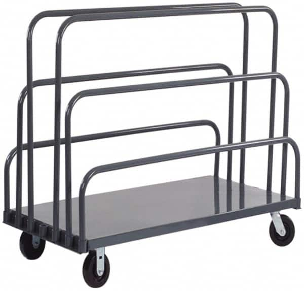 Durham - 2,000 Lb Capacity Cold-Rolled Steel Platform Truck - Cold-Rolled Steel Deck, 30" OAW - Americas Industrial Supply