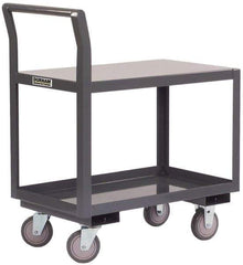 Durham - 2,000 Lb Capacity, 24-1/4" Wide x 39" Long x 38-3/4" High Standard Utility Cart - 2 Shelf, Steel - Americas Industrial Supply