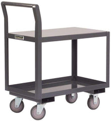 Durham - 1,200 Lb Capacity, 24" Wide x 48" Long x 36" High Standard Utility Cart - 2 Shelf, Steel - Americas Industrial Supply