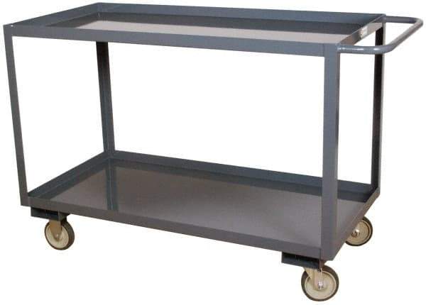 Durham - 1,200 Lb Capacity, 24" Wide x 36" Long x 37-5/8" High Heavy Duty Service Cart - 2 Shelf, Steel - Americas Industrial Supply