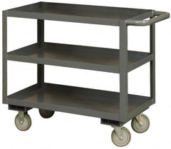 Durham - 1,200 Lb Capacity, 24" Wide x 36" Long x 37-5/8" High Heavy Duty Service Cart - 3 Shelf, Steel - Americas Industrial Supply