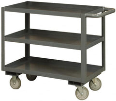 Durham - 3,000 Lb Capacity, 30" Wide x 60" Long x 40" High Heavy Duty Service Cart - 3 Shelf, Steel - Americas Industrial Supply