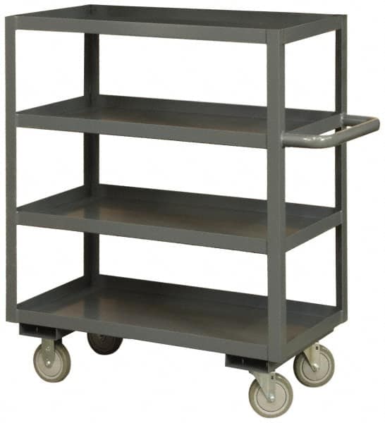 Durham - 3,000 Lb Capacity, 24" Wide x 36" Long x 60" High Heavy Duty Service Cart - 4 Shelf, Steel - Americas Industrial Supply