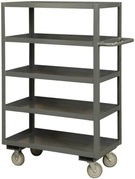 Durham - 3,000 Lb Capacity, 30" Wide x 60" Long x 60" High Heavy Duty Service Cart - 5 Shelf, Steel - Americas Industrial Supply