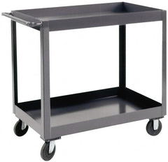 Durham - 1,200 Lb Capacity, 24" Wide x 36" Long x 37-5/8" High Heavy Duty Service Cart - 2 Shelf, Steel - Americas Industrial Supply