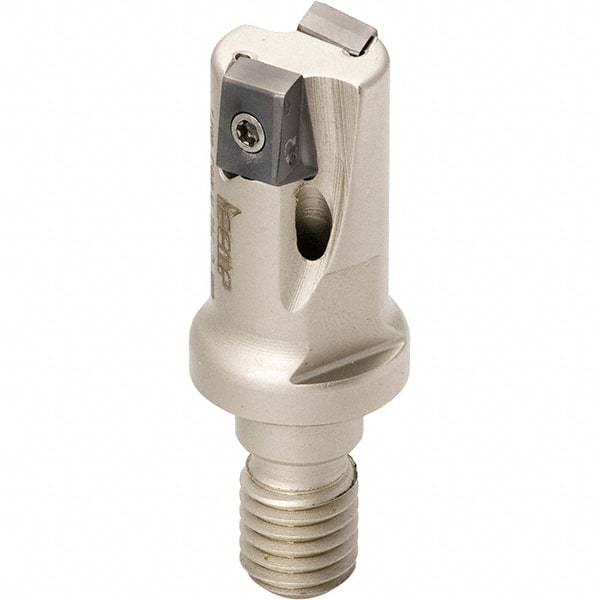 Iscar - 1" Cut Diam, 0.315" Max Depth of Cut, 1.1" OAL, Indexable Square Shoulder End Mill - T490 LN.T 0804 Inserts, M12 Modular Connection, 90° Lead Angle, Through Coolant, Series Helitang - Americas Industrial Supply