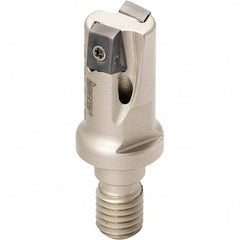 Iscar - 1" Cut Diam, 0.315" Max Depth of Cut, 1.1" OAL, Indexable Square Shoulder End Mill - T490 LN.T 0804 Inserts, M12 Modular Connection, 90° Lead Angle, Through Coolant, Series Helitang - Americas Industrial Supply