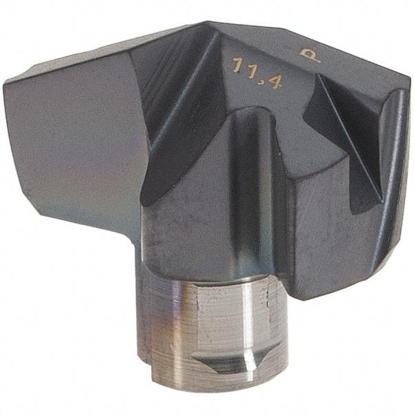 Iscar - Series ICP, 0.449" Diam Grade IC908 140° Replaceable Drill Tip - Carbide, TiAlN Finish, 11 Seat Size, Through Coolant - Americas Industrial Supply