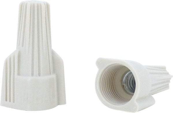 Ideal - 3, 22 to 3, 10 AWG, 600 Volt, Flame Retardant, Wing Twist on Wire Connector - Tan, 221°F - Americas Industrial Supply