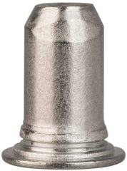 Electro Hardware - 3.02mm Diam x 6mm Long Captive Pilot Pin - A-286 Stainless Steel, Passivated Finish, Straight End - Americas Industrial Supply