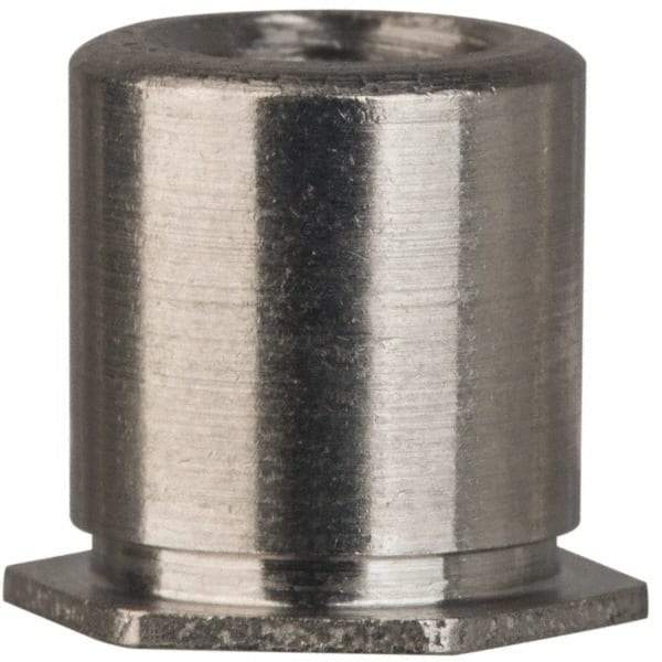 Electro Hardware - #4-40, 0.187" OAL, 0.187" Across Flats, Stainless Steel Hex Female Circuit Board Standoffs - 0.187" Body Length, Passivated Finish - Americas Industrial Supply