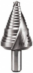 Hertel - 2 Hole Sizes, 7/8 to 1-1/8" Hole Diam Cobalt Step Drill Bit - Americas Industrial Supply