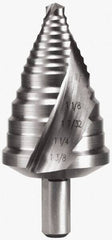 Hertel - 5 Hole Sizes, 7/8 to 1-3/8" Hole Diam Cobalt Step Drill Bit - Americas Industrial Supply