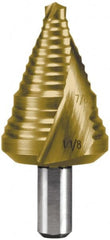 Hertel - 2 Hole Sizes, 7/8 to 1-1/8" Hole Diam High Speed Steel Step Drill Bit - Americas Industrial Supply
