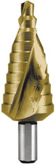 Hertel - 9 Hole Sizes, 13/32 to 1" Hole Diam High Speed Steel Step Drill Bit - Americas Industrial Supply