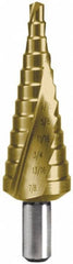 Hertel - 12 Hole Sizes, 3/16 to 7/8" Hole Diam High Speed Steel Step Drill Bit - Americas Industrial Supply